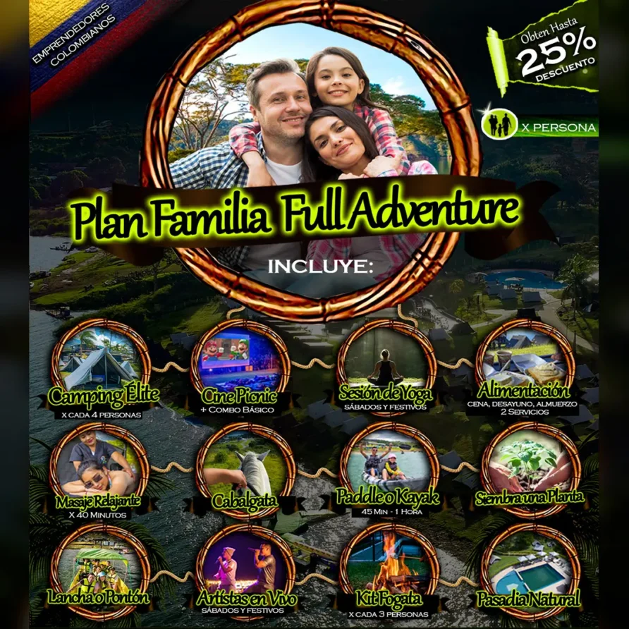 Plan Familia Full Adventure (2 Noches)