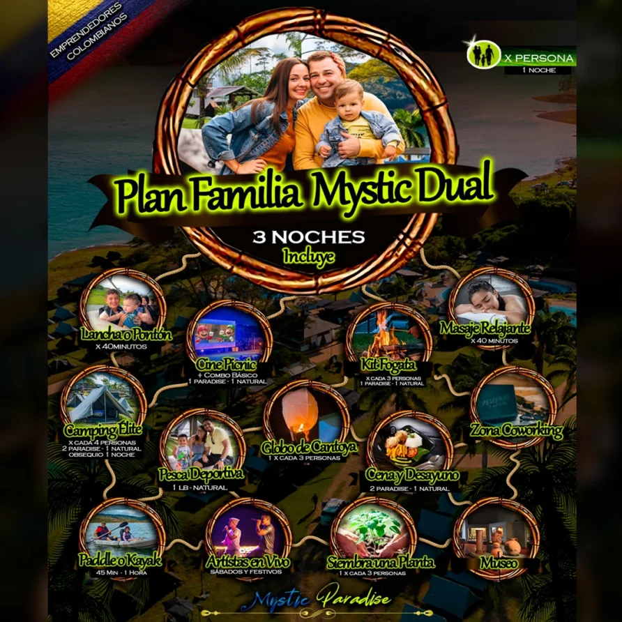 Plan Familia Mystic Dual 2X1 ( 4 Dias – 3 Noches)