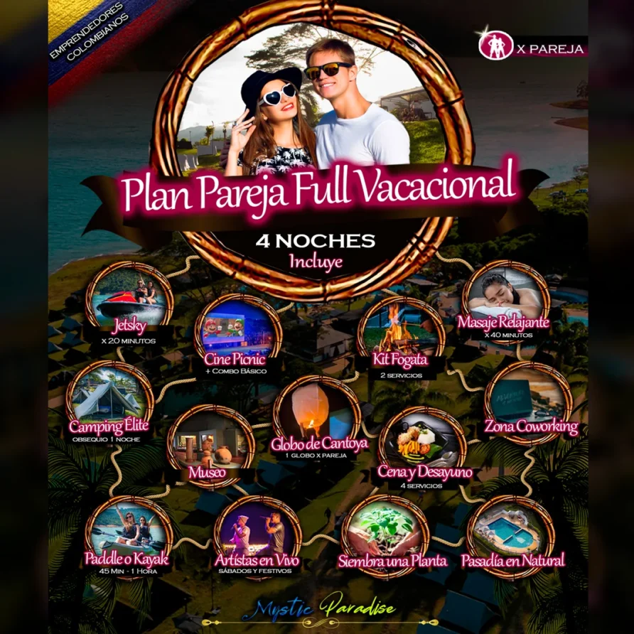 Plan Pareja Full Vacaciones (5 Dias- 4 Noches) 